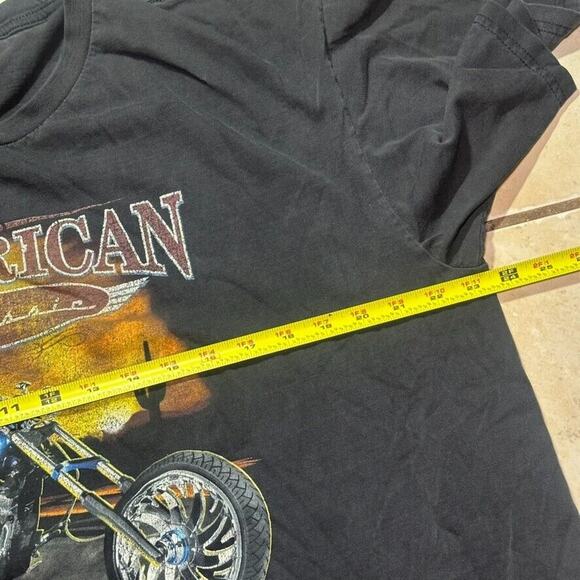 Y2K Cygnus American Classic The Road to Freedom Biker Graphic T-Shirt Mens XL - Picture 6 of 8